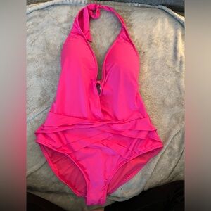NWOT, hot pink Kenneth Cole one piece.